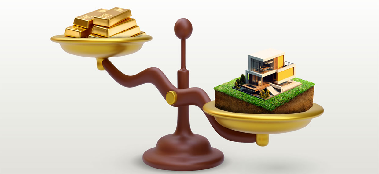 Land VS Gold